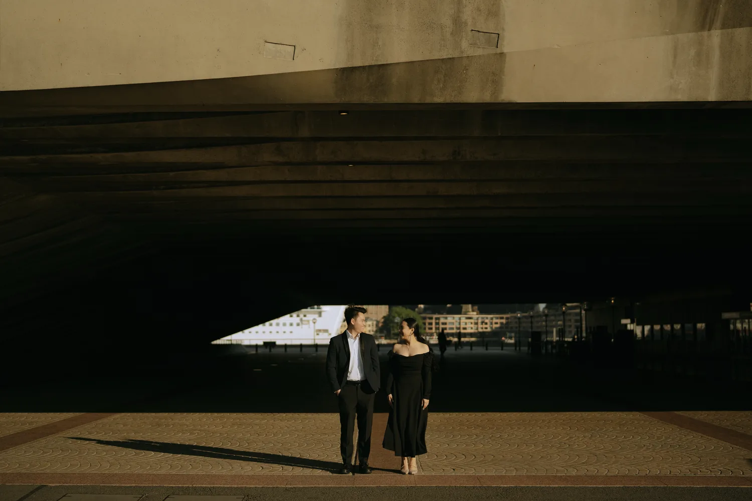 Under the Bridge — Handy and Sharon prewedding photograph