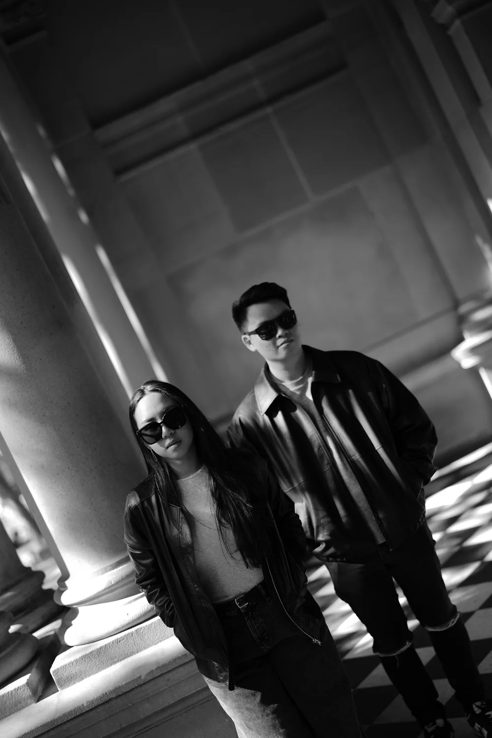 Colonnade — Handy and Sharon prewedding photograph